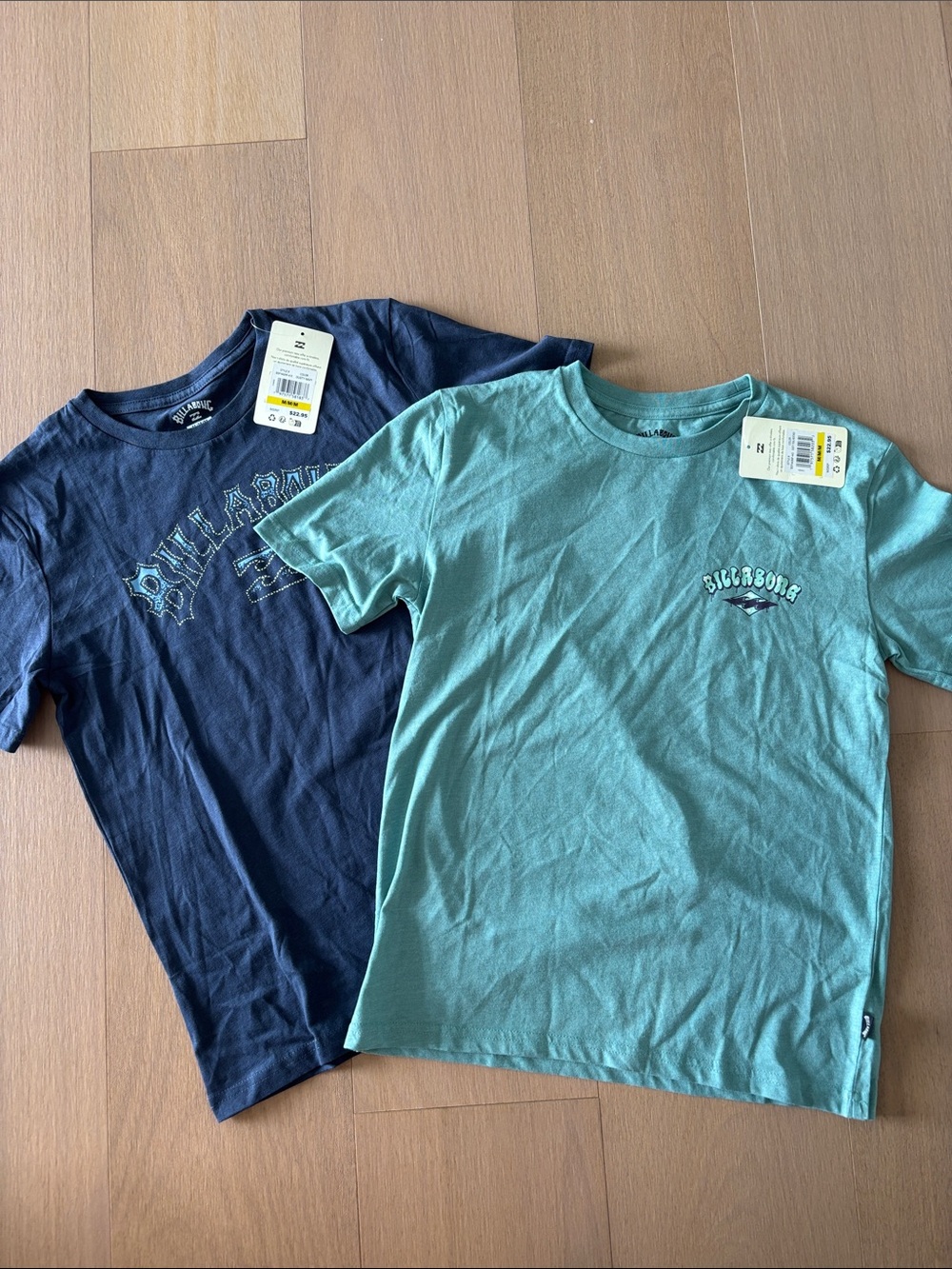 Billabong Kids Short Sleeve Tees - Teal & Navy Pack